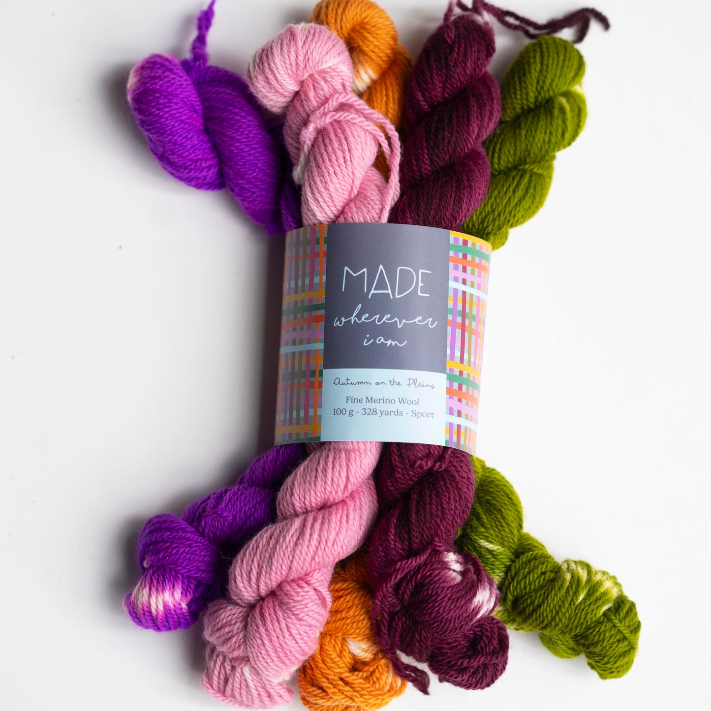 Autumn on the Plains Hand Dyed Mini Skeins