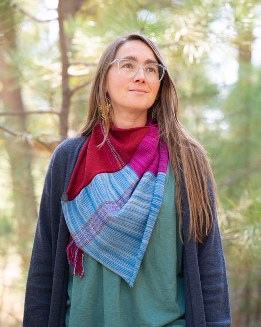 Coral Bay - Organic Cotton & Organic Merino Scarf