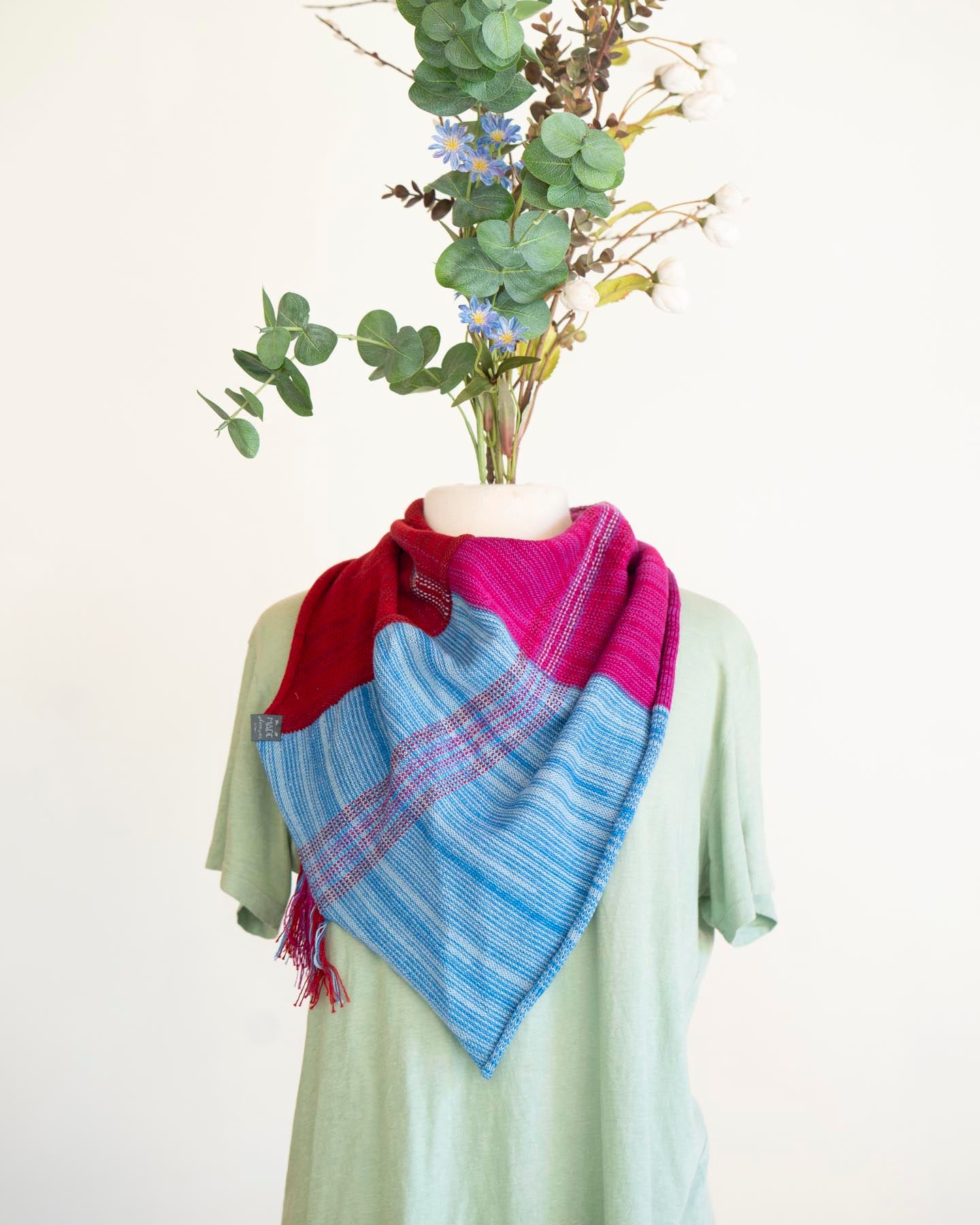 Coral Bay - Organic Cotton & Organic Merino Scarf