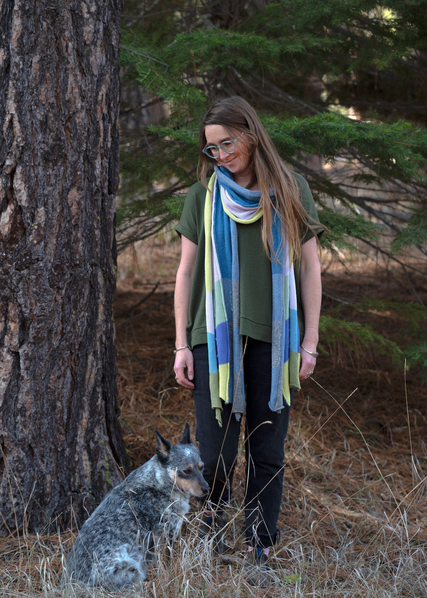 Light - Recycled Denim & Organic Cotton Scarf