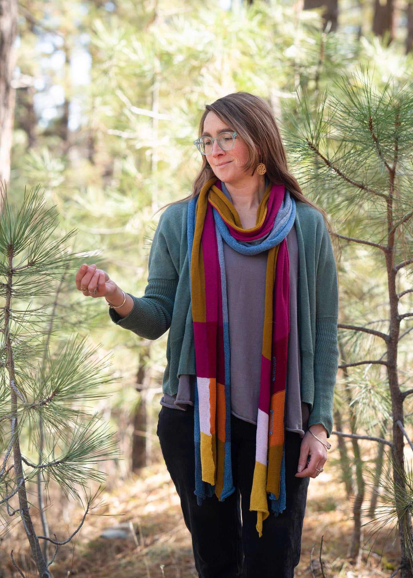 Warm - Recycled Denim & Organic Cotton Scarf