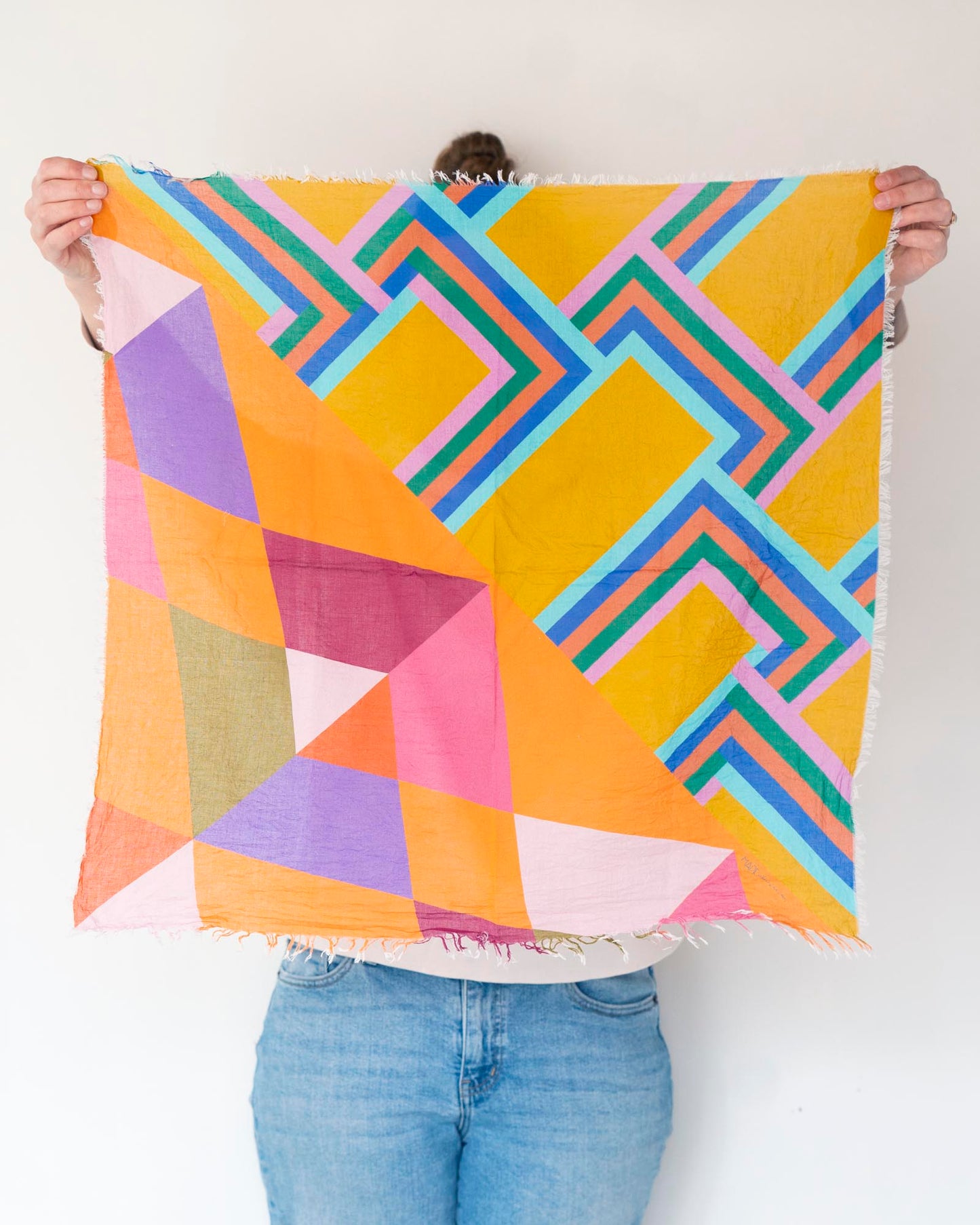 Autumn on the Plains Cotton Scarf - Diamonds