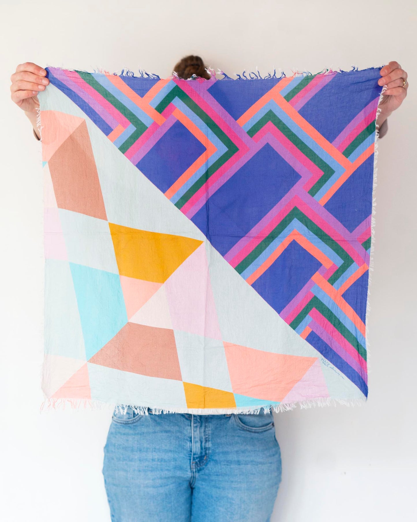 Summer in the Desert Cotton Scarf - Diamonds