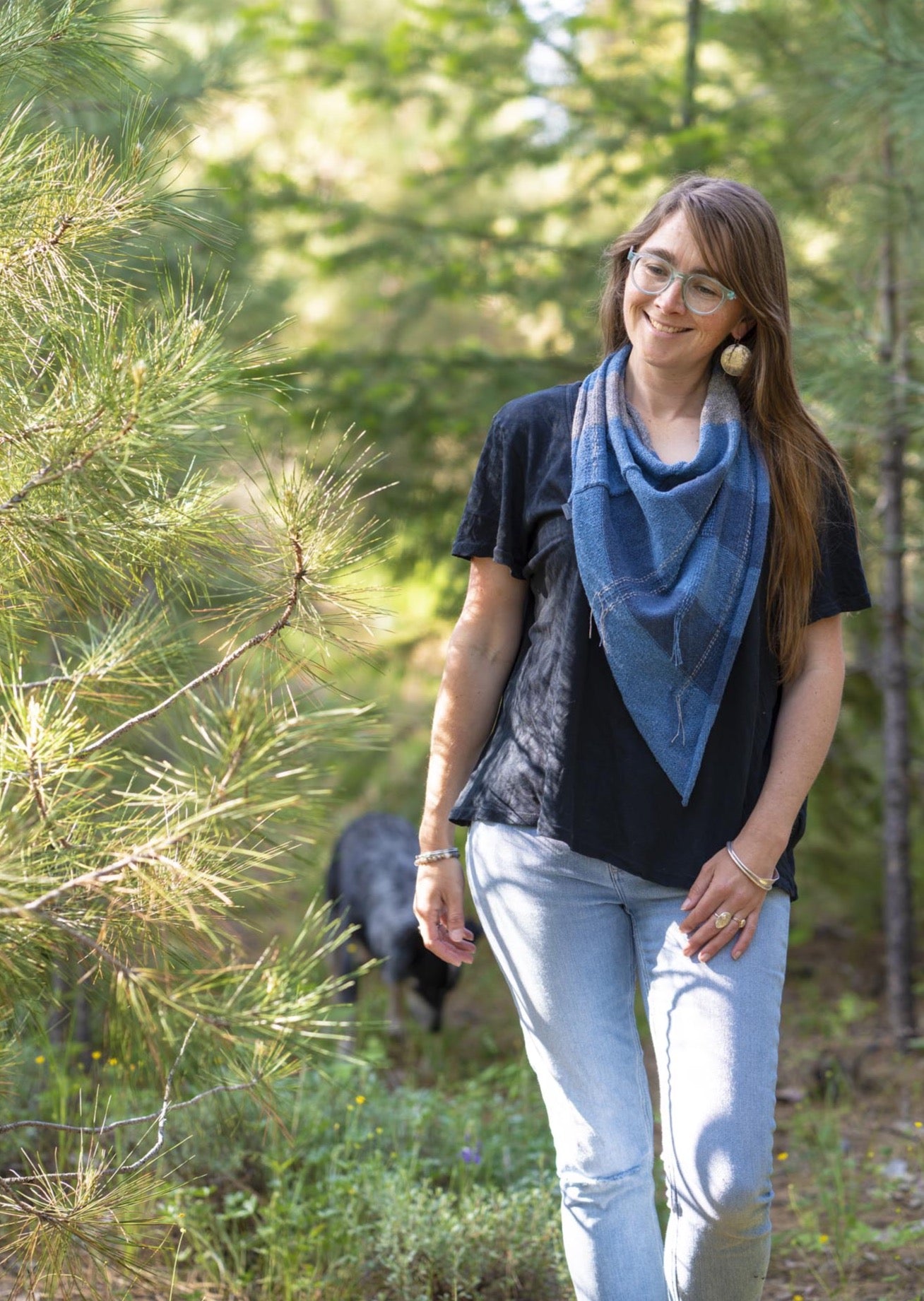 Half Moon - Recycled Denim Scarf