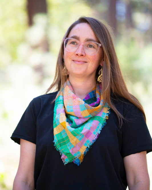 Autumn Silk Bandana Scarf - Knit & Weave