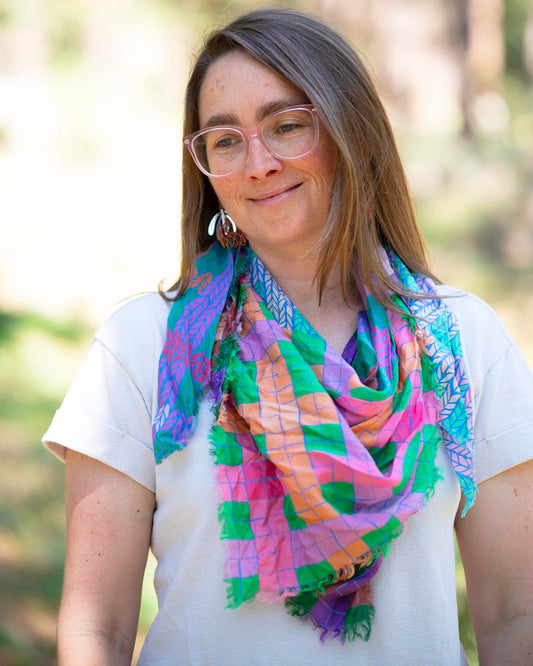 Spring Silk Wild Rag Scarf - Knit & Weave