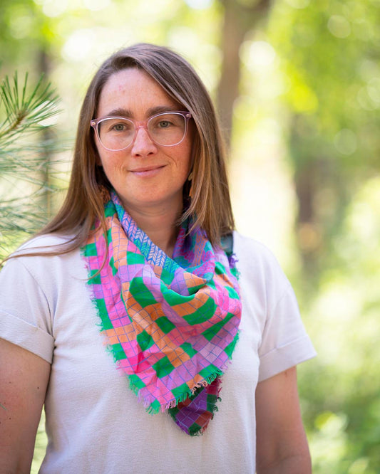 Spring Silk Bandana Scarf - Knit & Weave