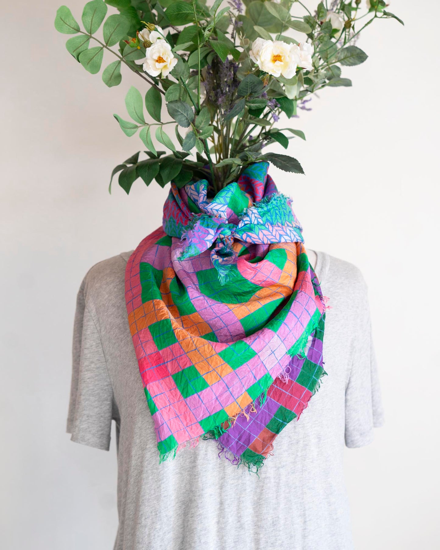 Spring Silk Wild Rag Scarf - Knit & Weave