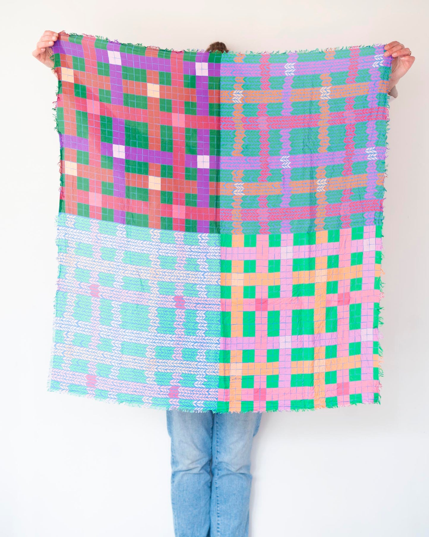 Spring Silk Wild Rag Scarf - Knit & Weave