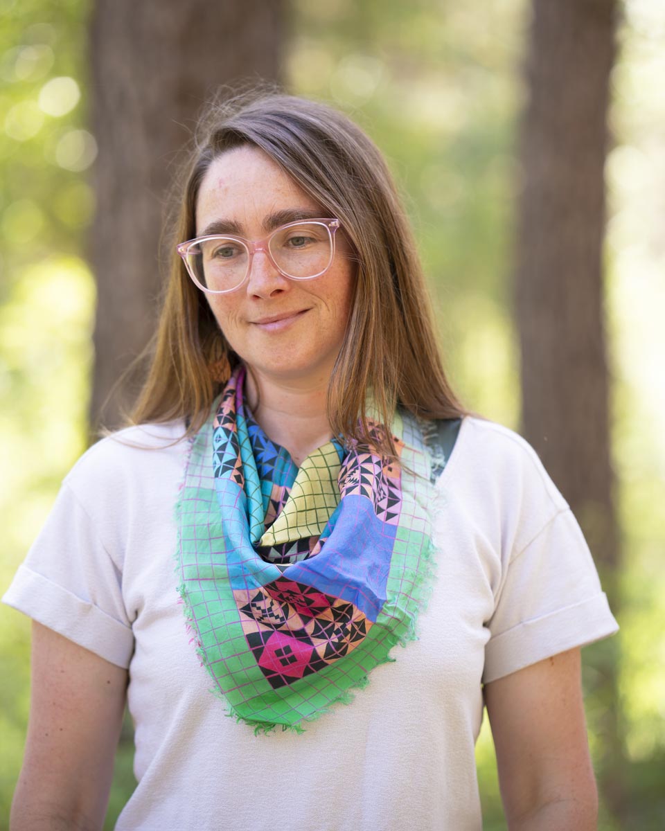 Spring Silk Bandana Scarf - Patchwork