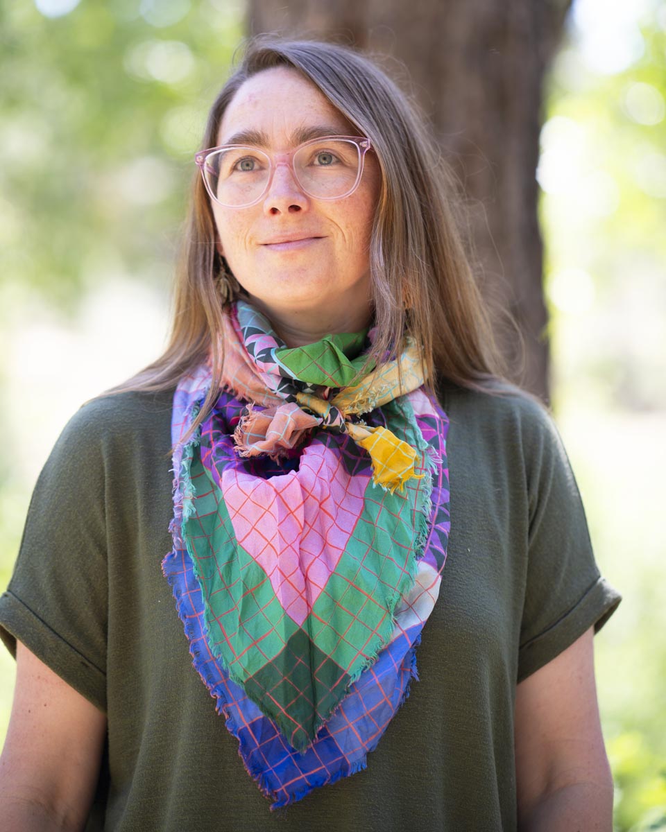 Summer Silk Wild Rag Scarf - Patchwork