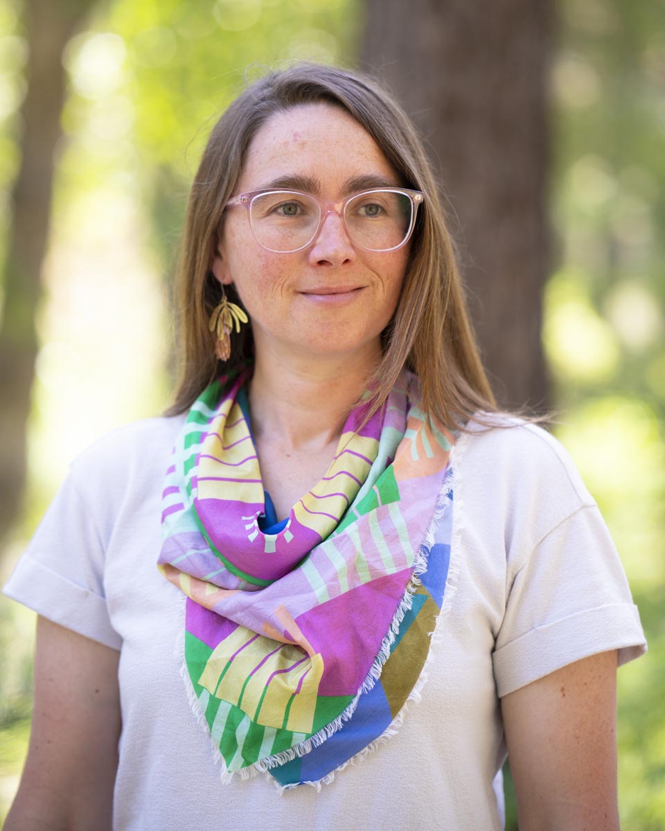 Spring in the Mountains Silk Bandana Scarf - Shapes