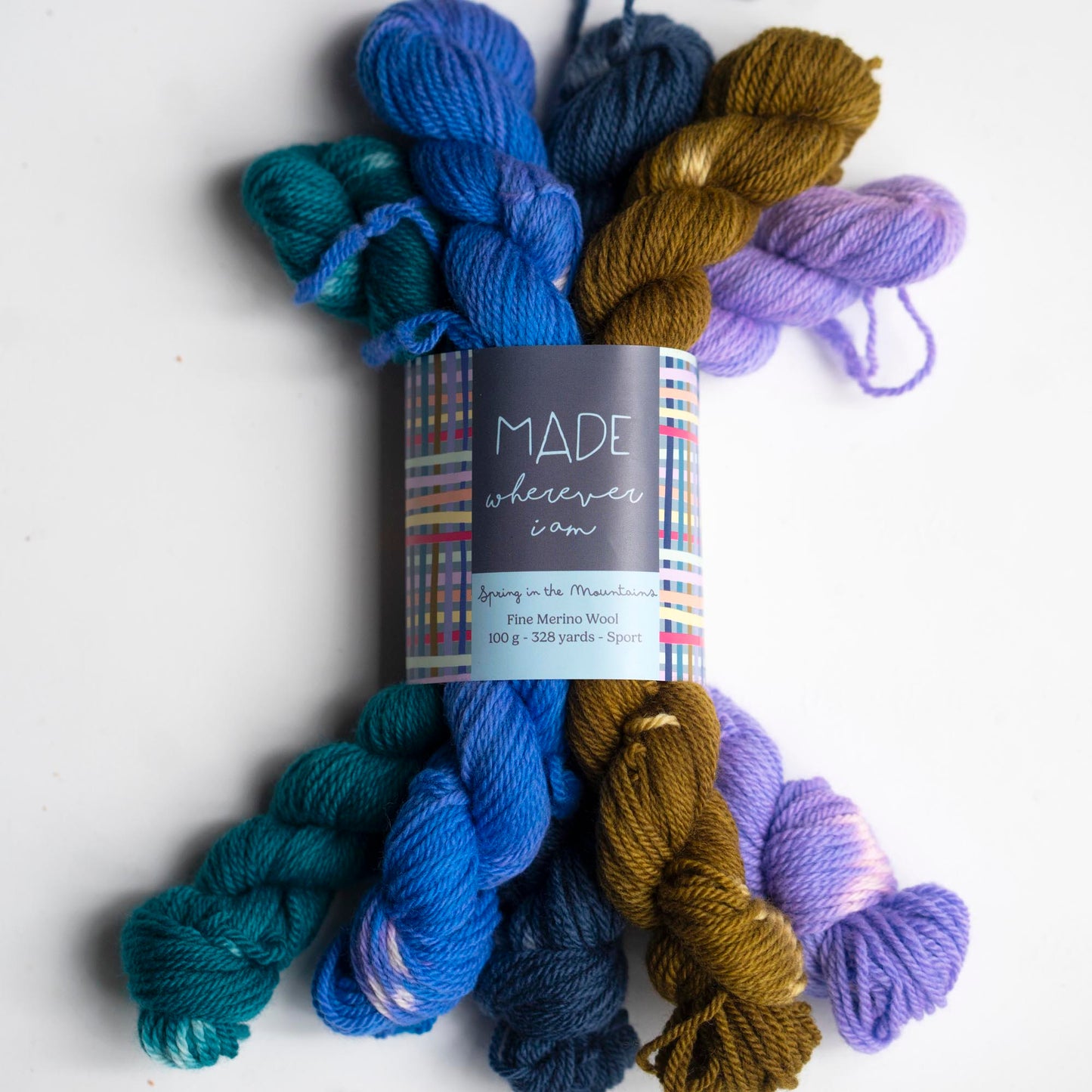 Spring in the Mountains Hand Dyed Mini Skeins