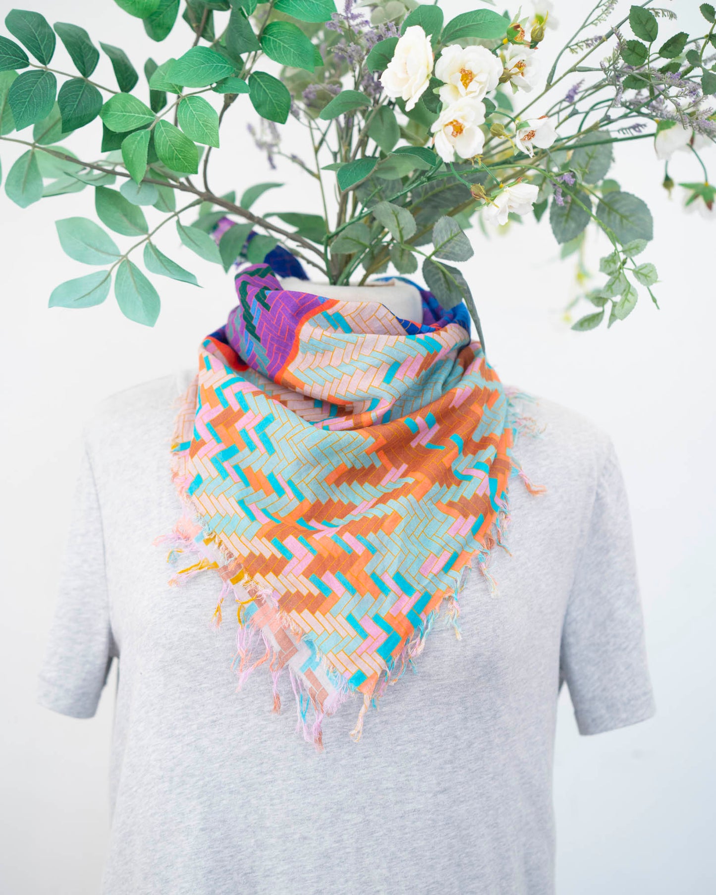 Summer Cotton Scarf - Tartan & Tweed