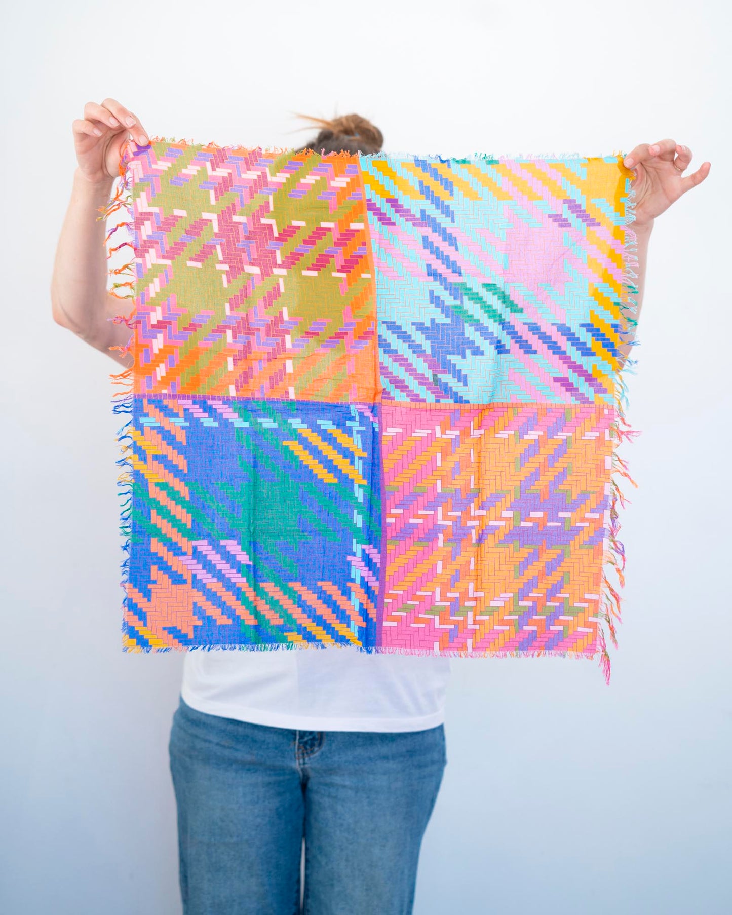 Autumn Cotton Scarf - Tartan & Tweed