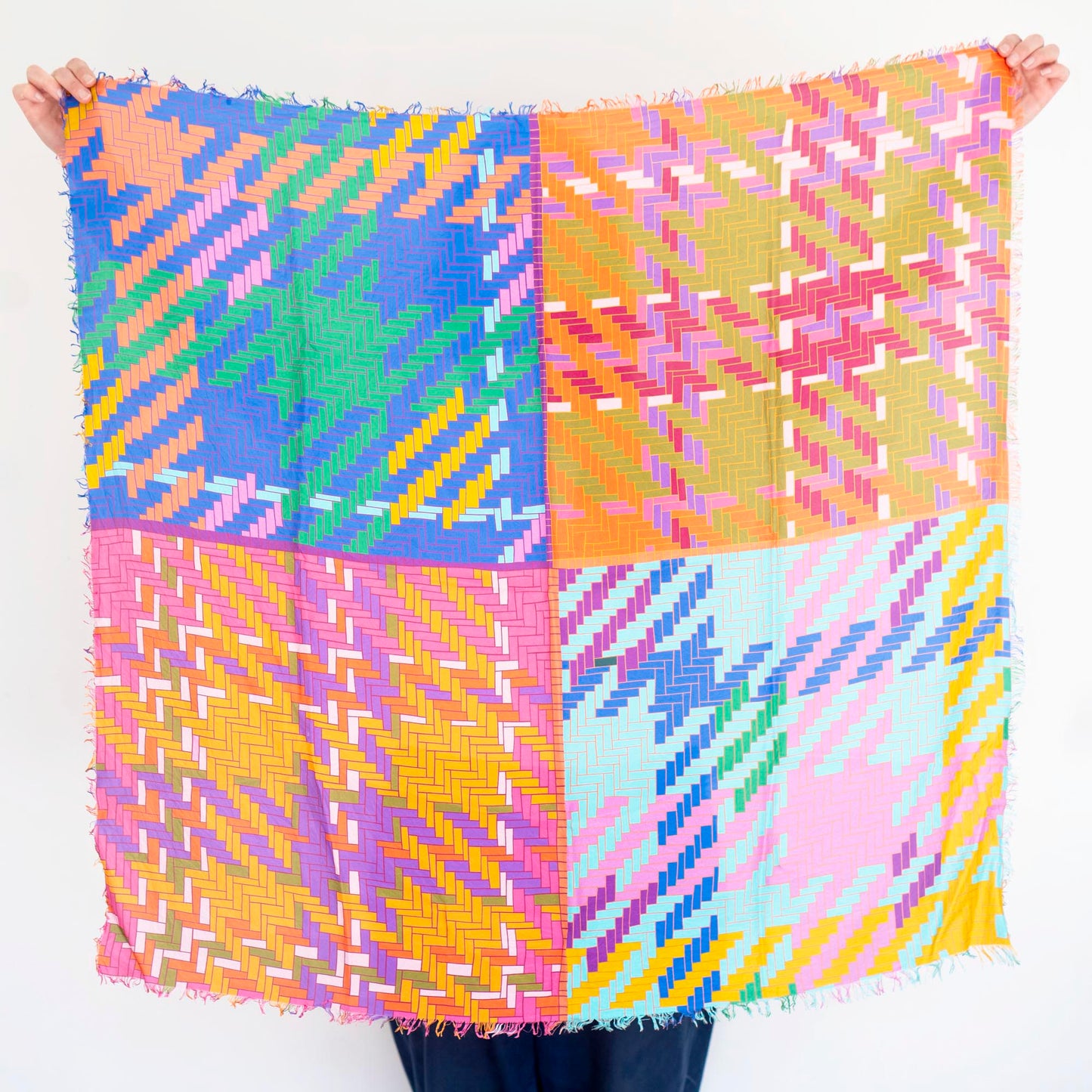 Autumn on the Plains Silk Wild Rag Scarf - Tartan & Tweed