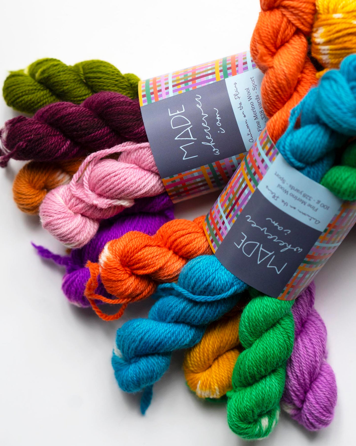Autumn on the Plains Hand Dyed Mini Skeins