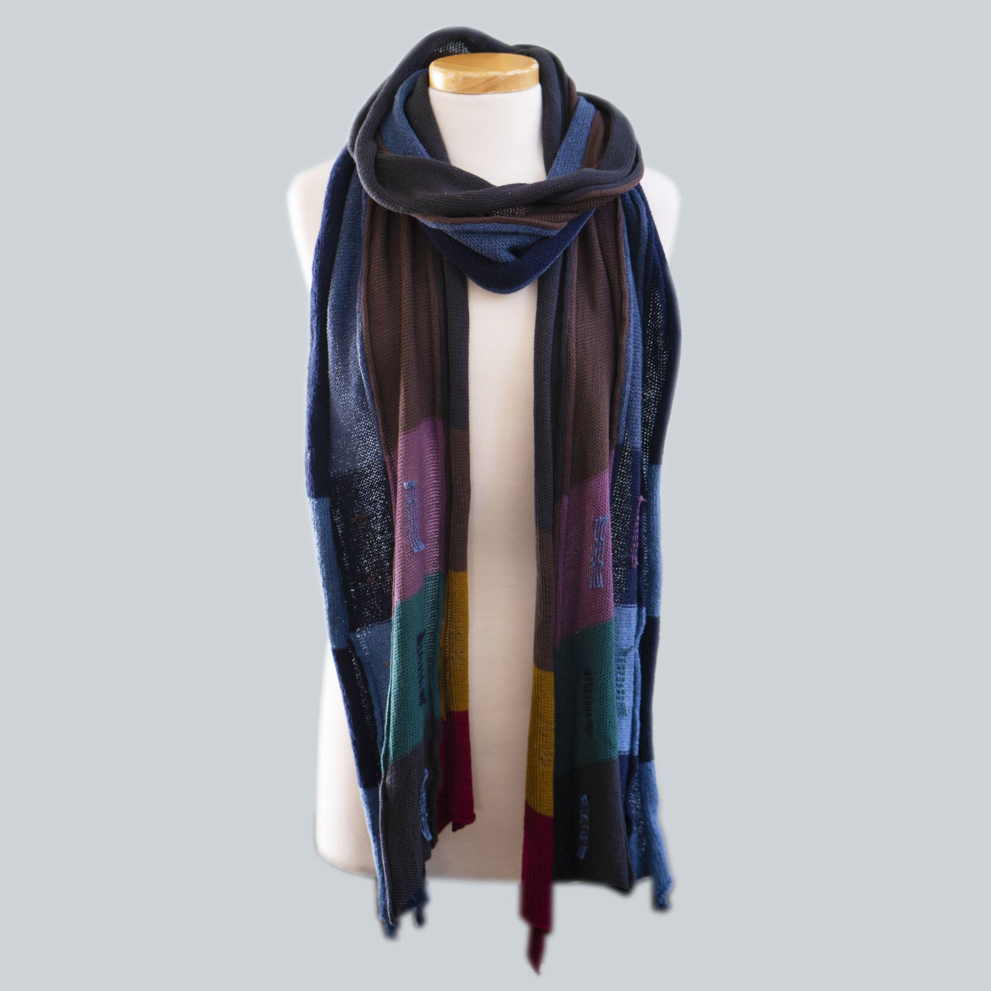 Dark - Recycled Denim & Organic Cotton Scarf