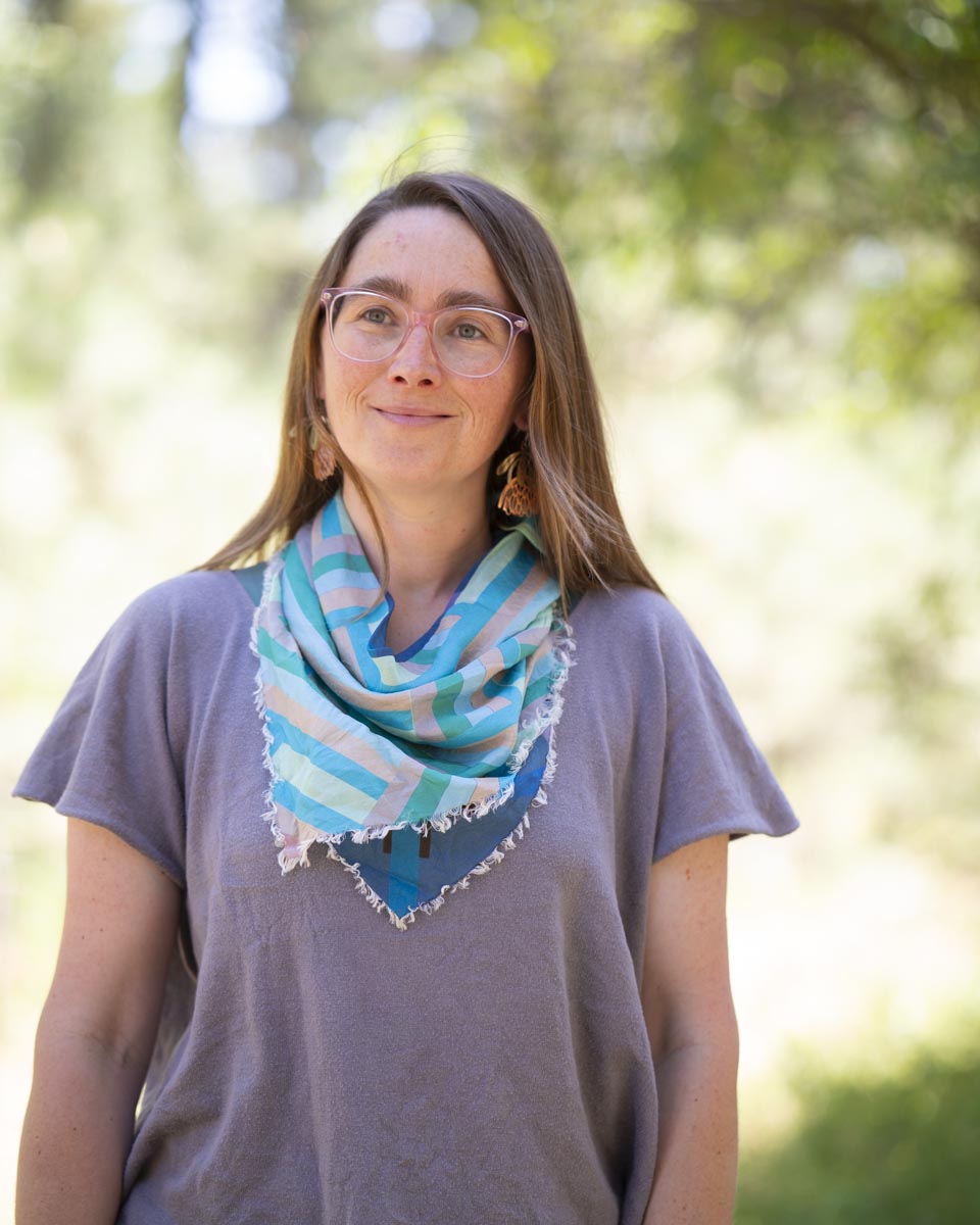 Winter on the Coast Silk Bandana Scarf - Crossed