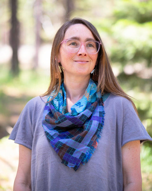 Winter Silk Bandana Scarf - Knit & Weave