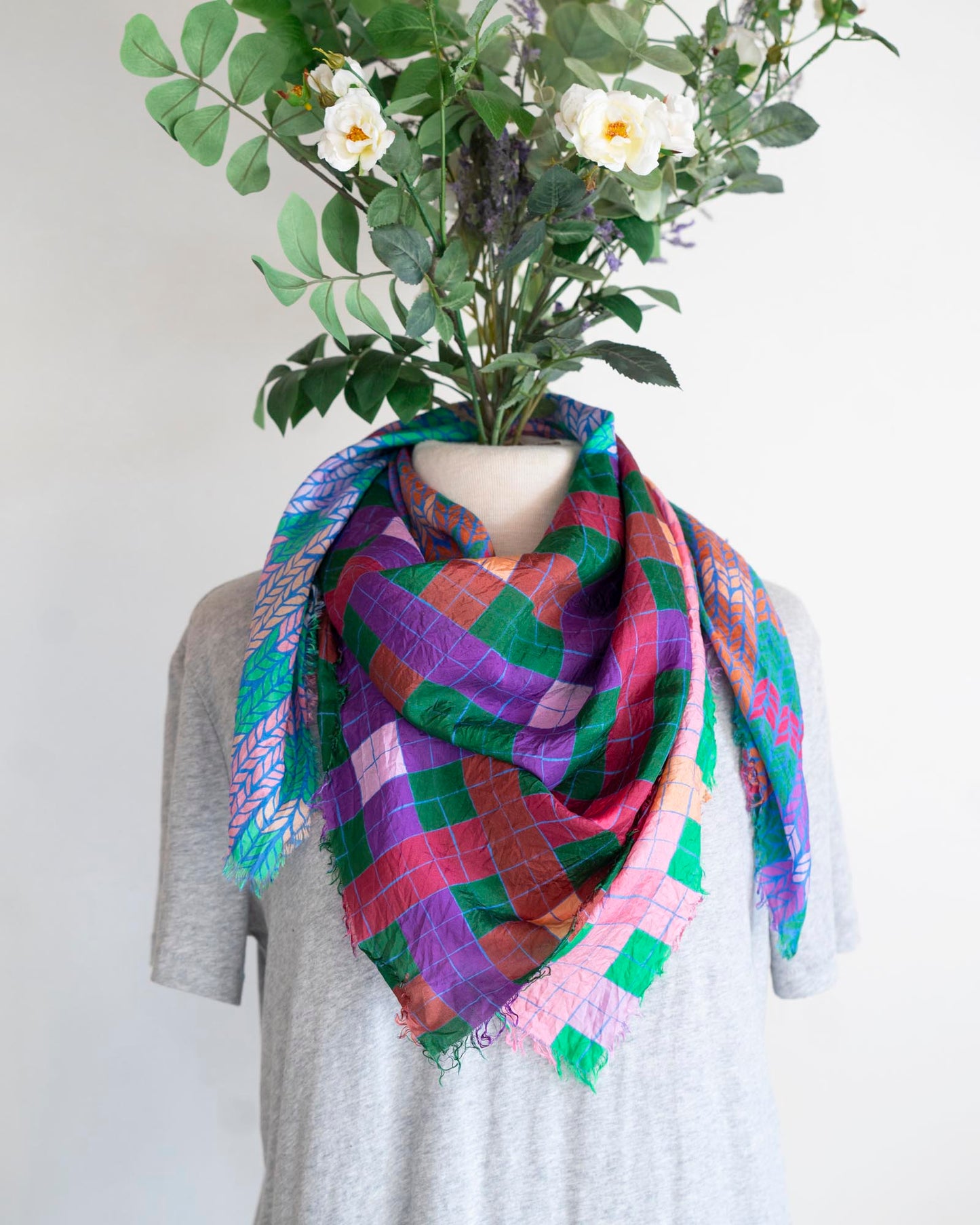 Spring Silk Scarf - Knit & Weave