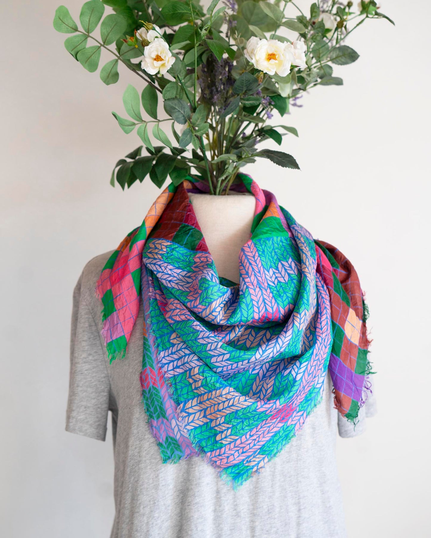 Spring Silk Scarf - Knit & Weave