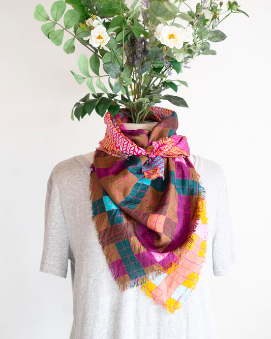 Summer Silk Scarf - Knit & Weave