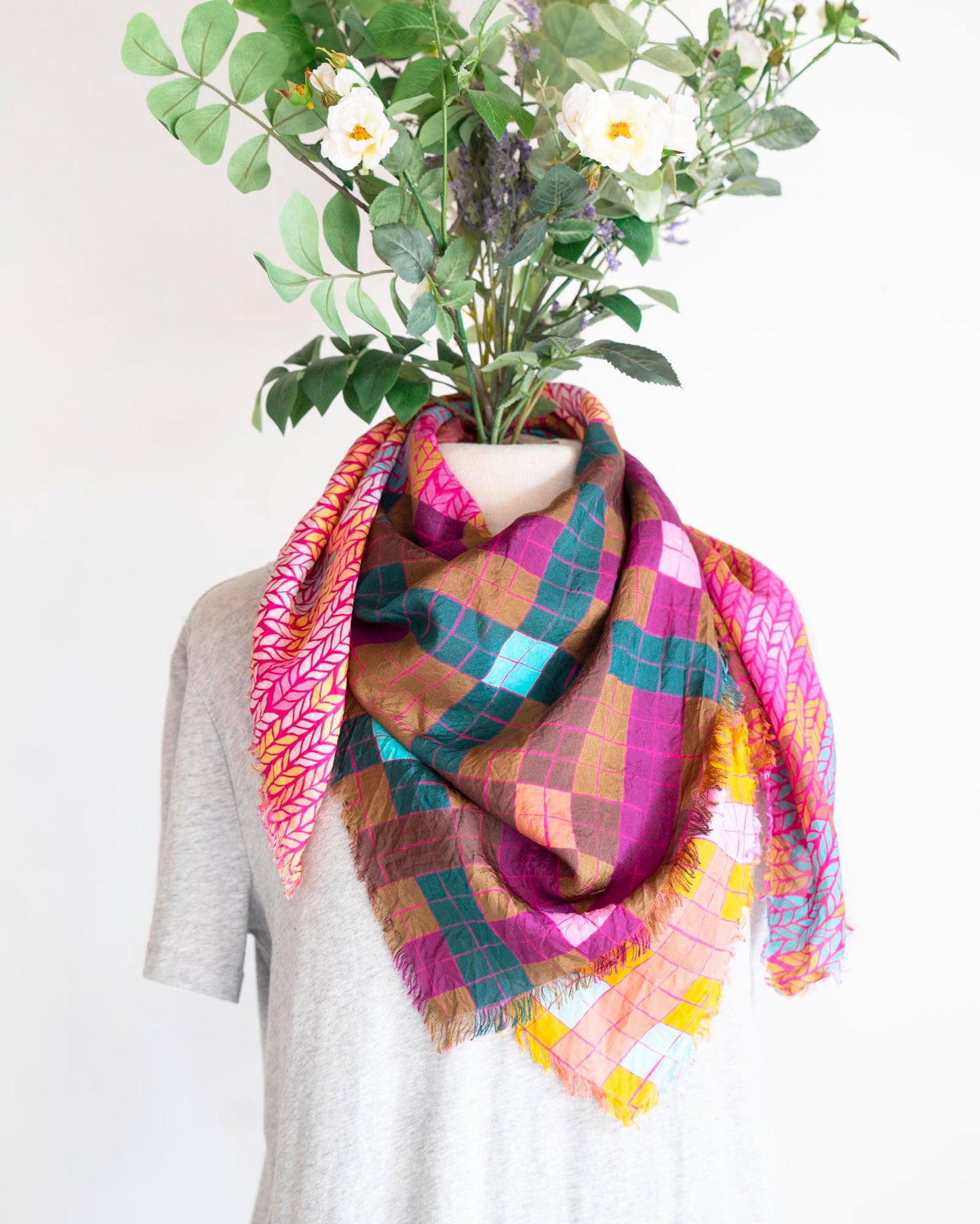 Summer Silk Scarf - Knit & Weave