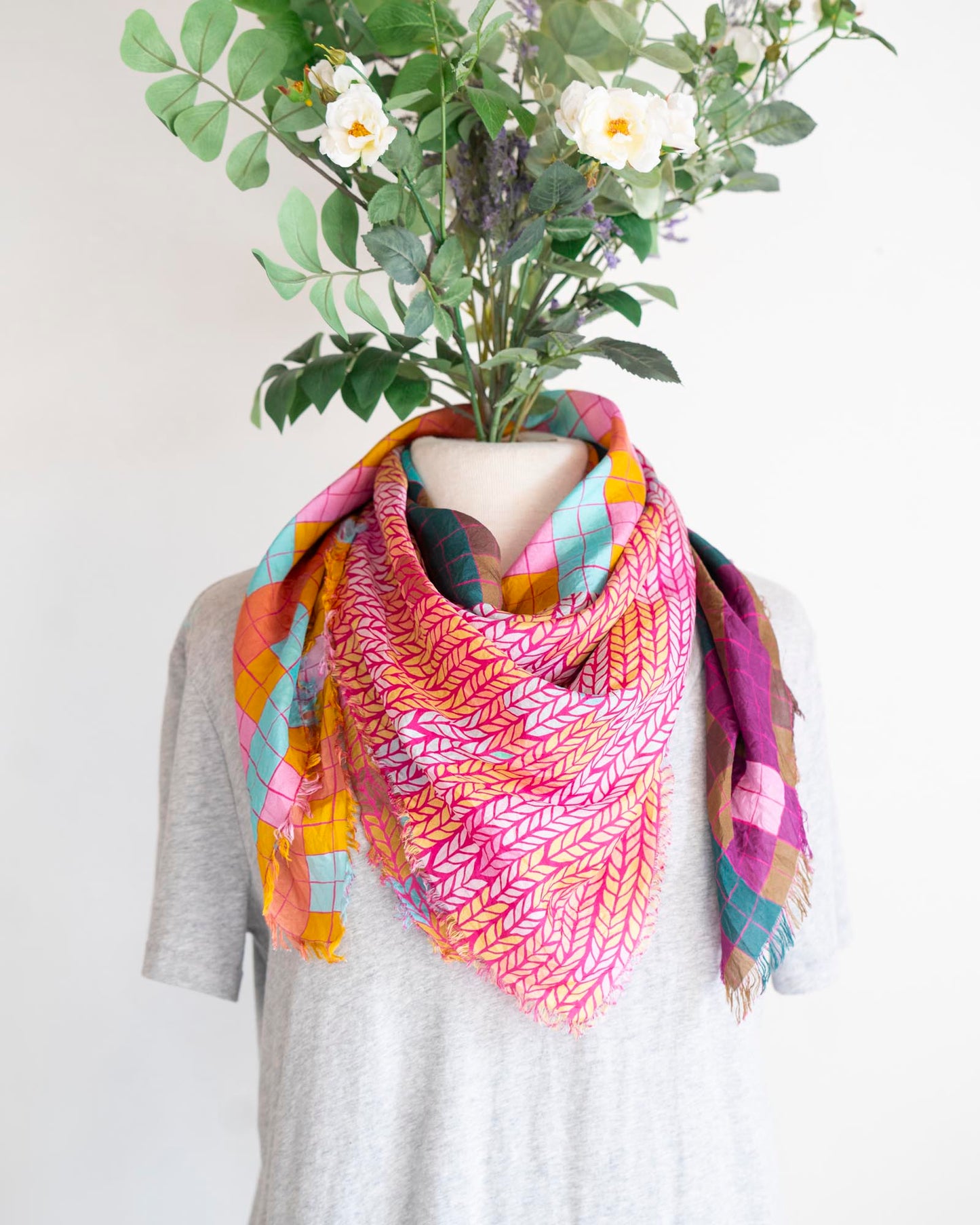 Summer Silk Scarf - Knit & Weave