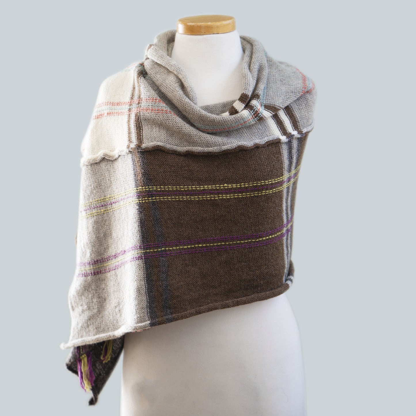 Warm & Light - Naturally Coloured Wool Scarf