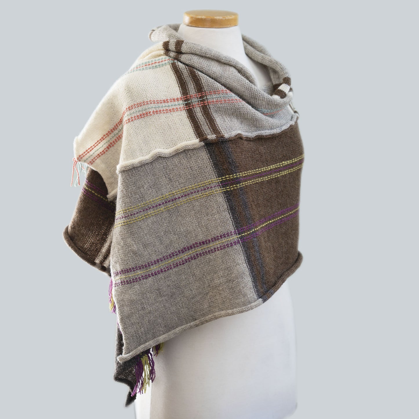 Warm & Light - Naturally Coloured Wool Scarf
