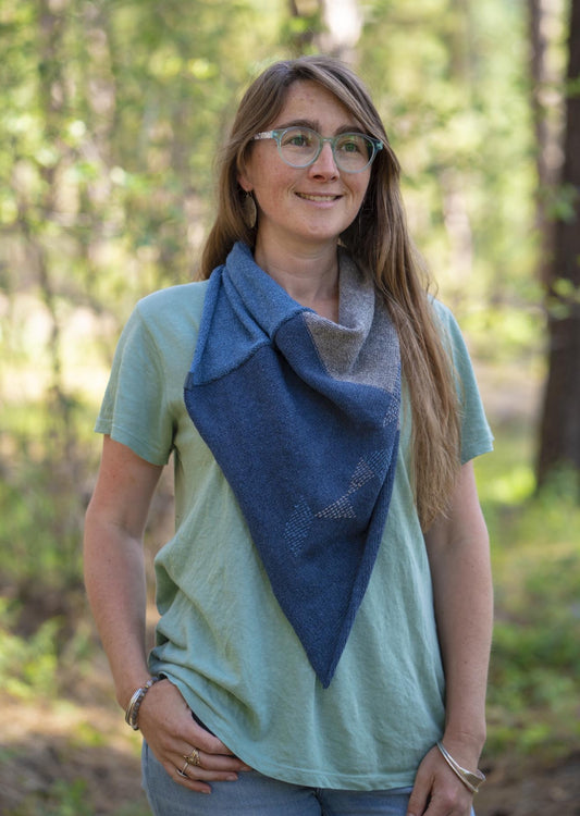 Rossiter - Recycled Denim Scarf