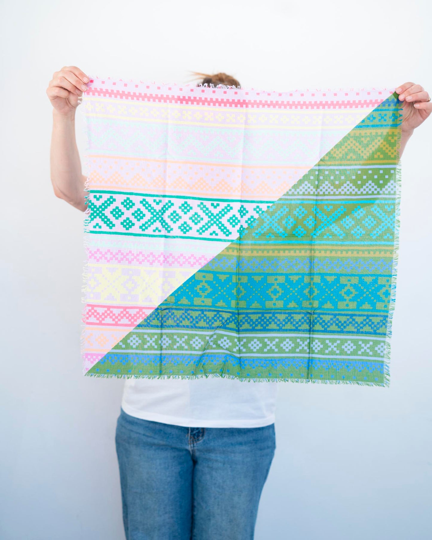 Spring Cotton Scarf - Norwegian