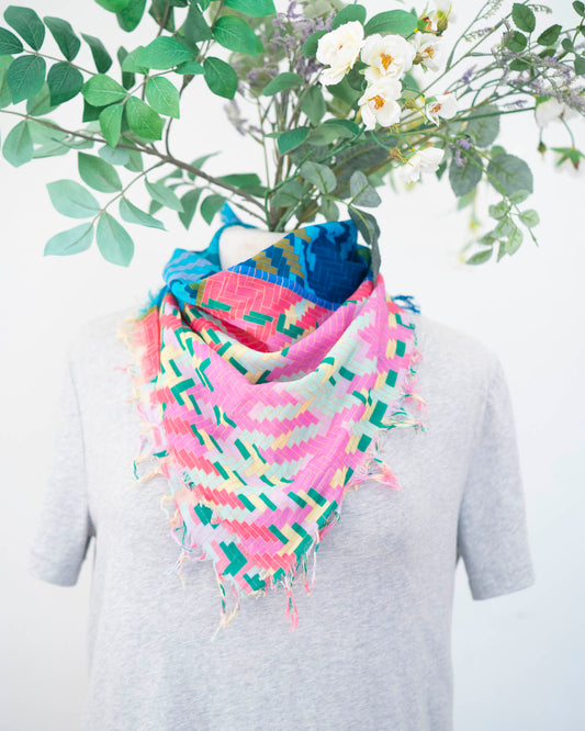 Spring Cotton Scarf - Tartan & Tweed
