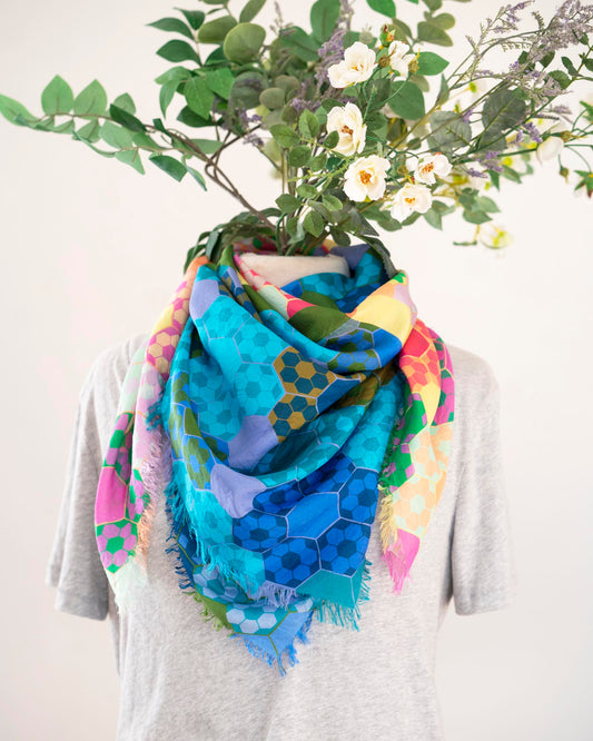 Spring in the Mountains Silk Wild Rag Scarf - EPP