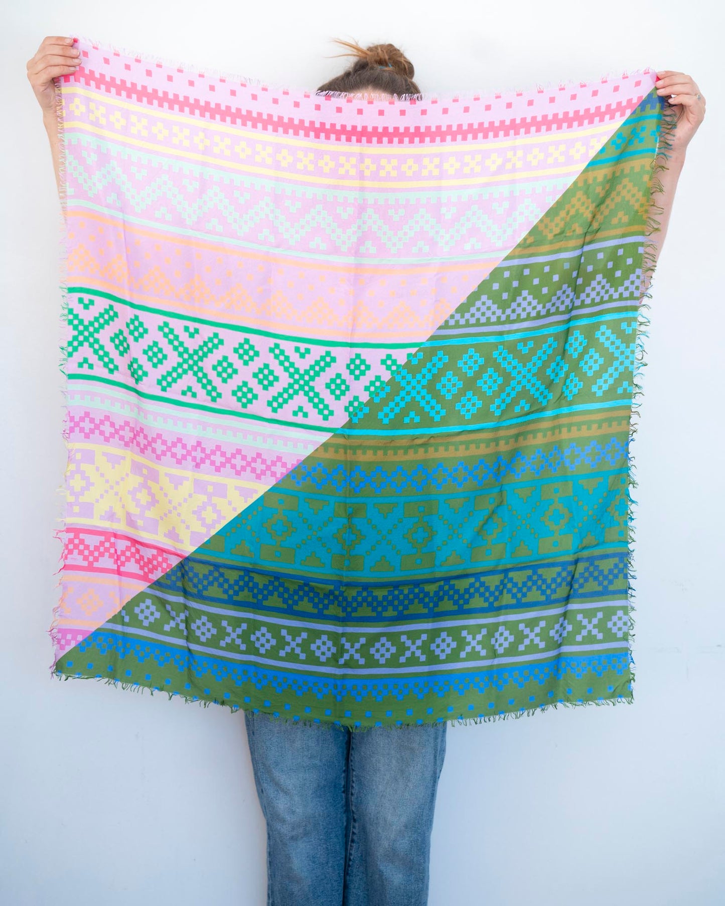 Spring in the Mountains Silk Wild Rag Scarf - Norwegian