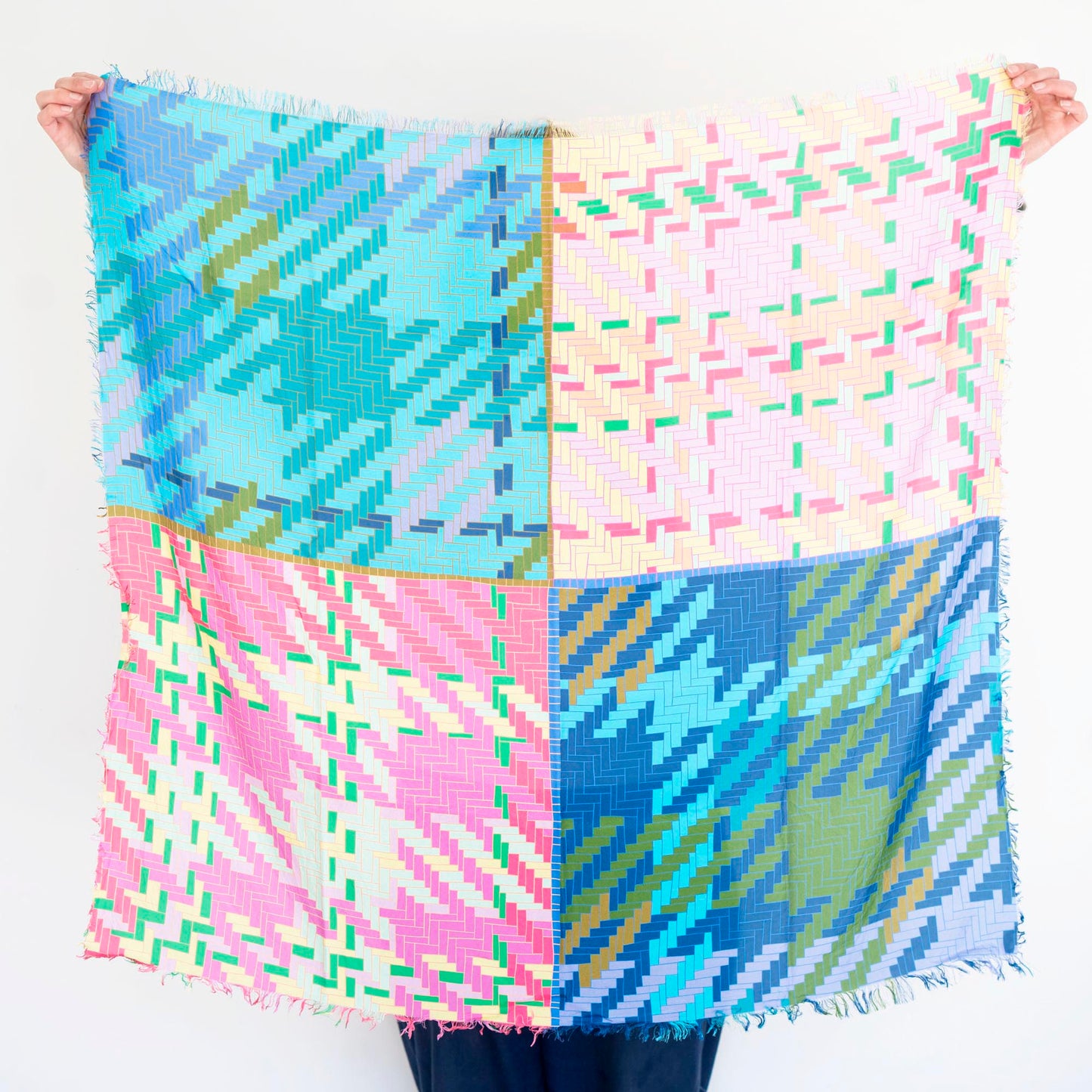 Spring in the Mountains Silk Wild Rag Scarf - Tartan & Tweed