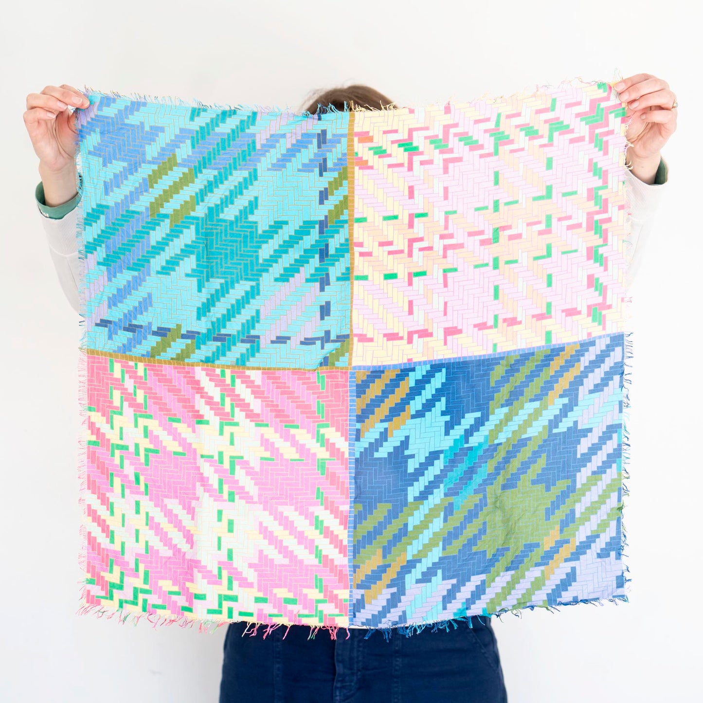 Spring in the Mountains Silk Bandana Scarf - Tartan & Tweed