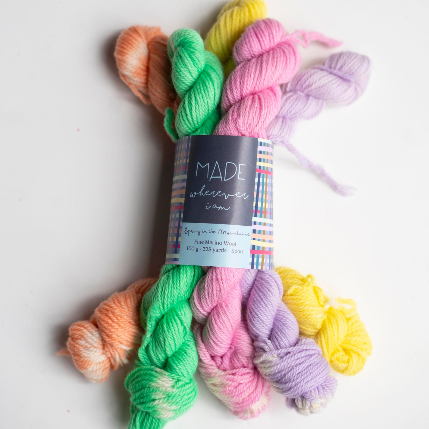 Spring in the Mountains Hand Dyed Mini Skeins