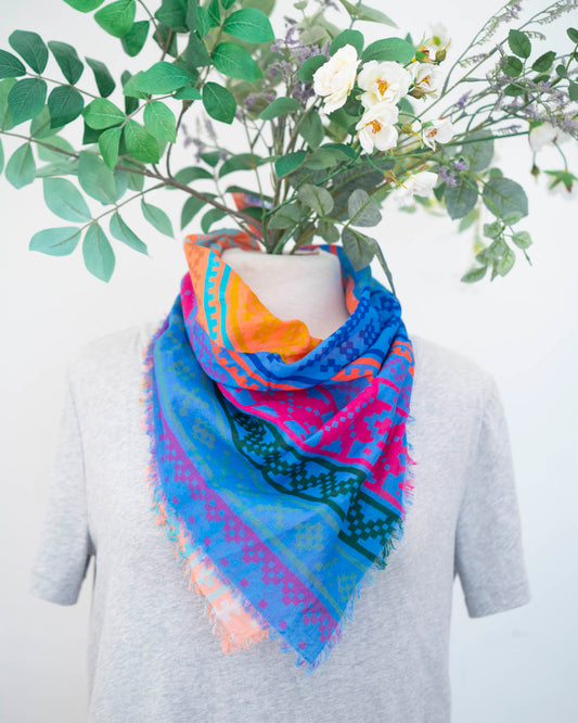 Summer Cotton Scarf - Norwegian