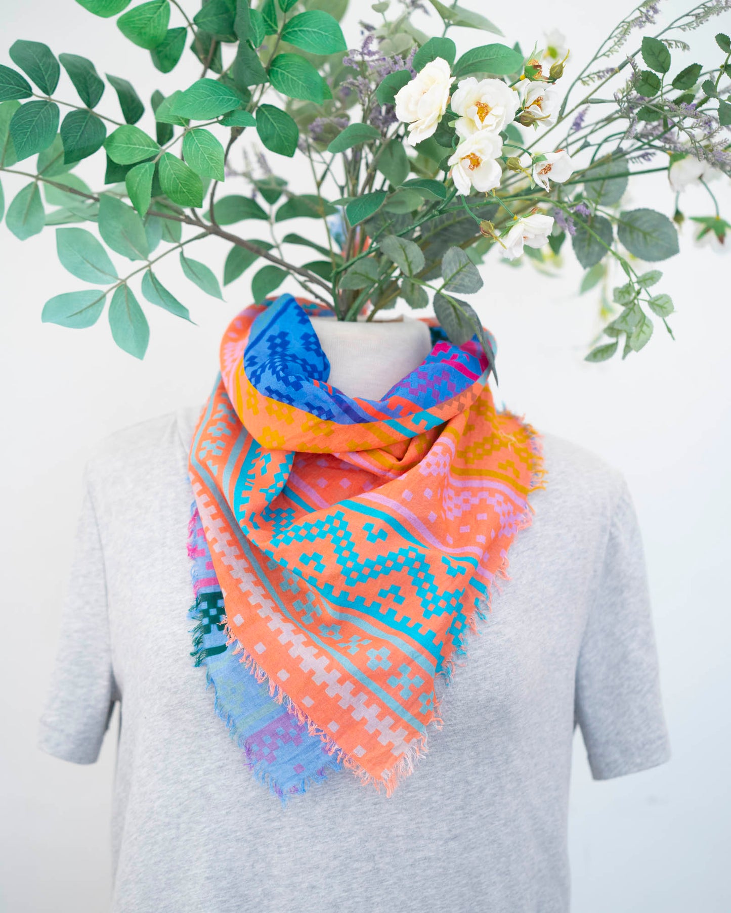 Summer Cotton Scarf - Norwegian