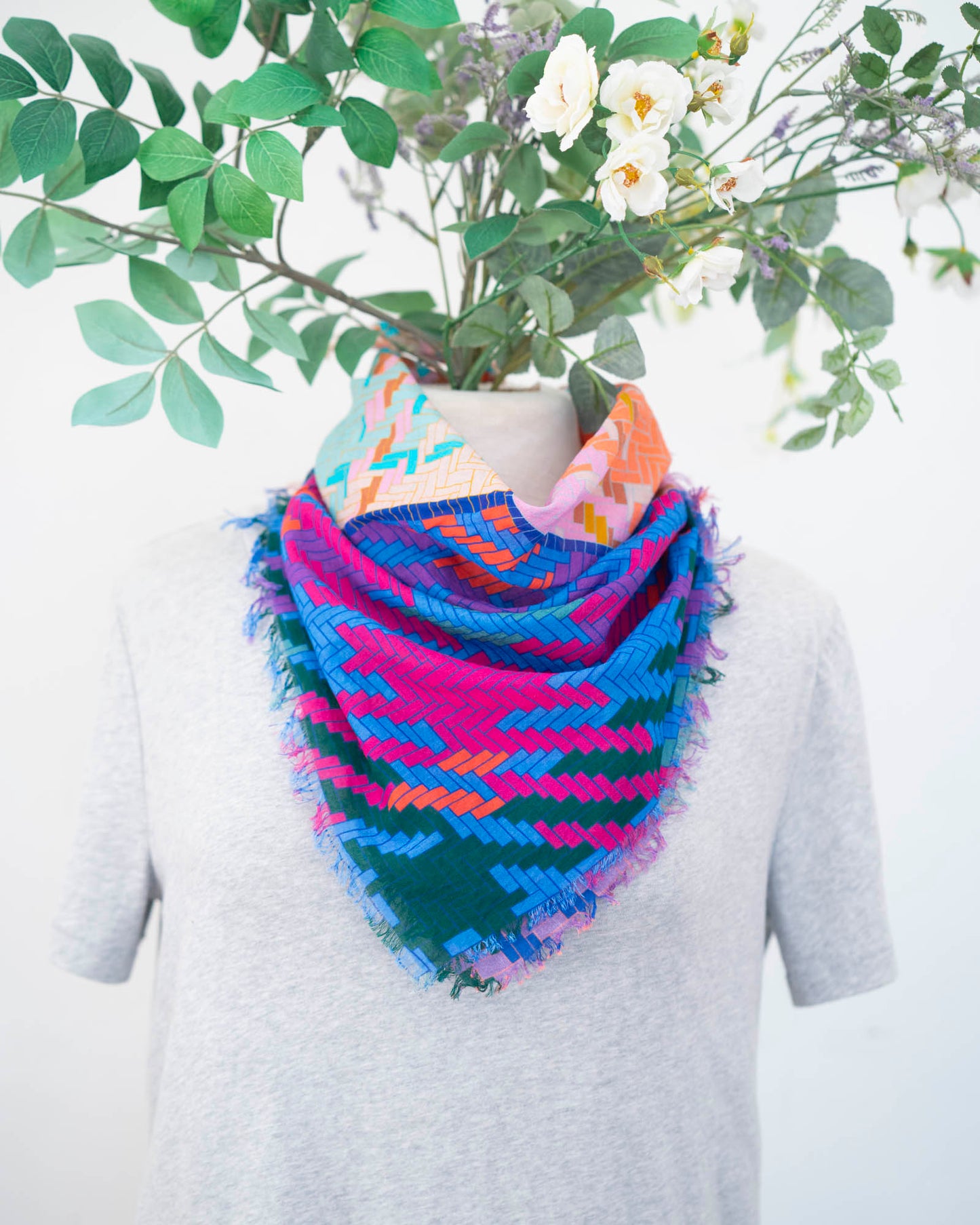 Summer Cotton Scarf - Tartan & Tweed