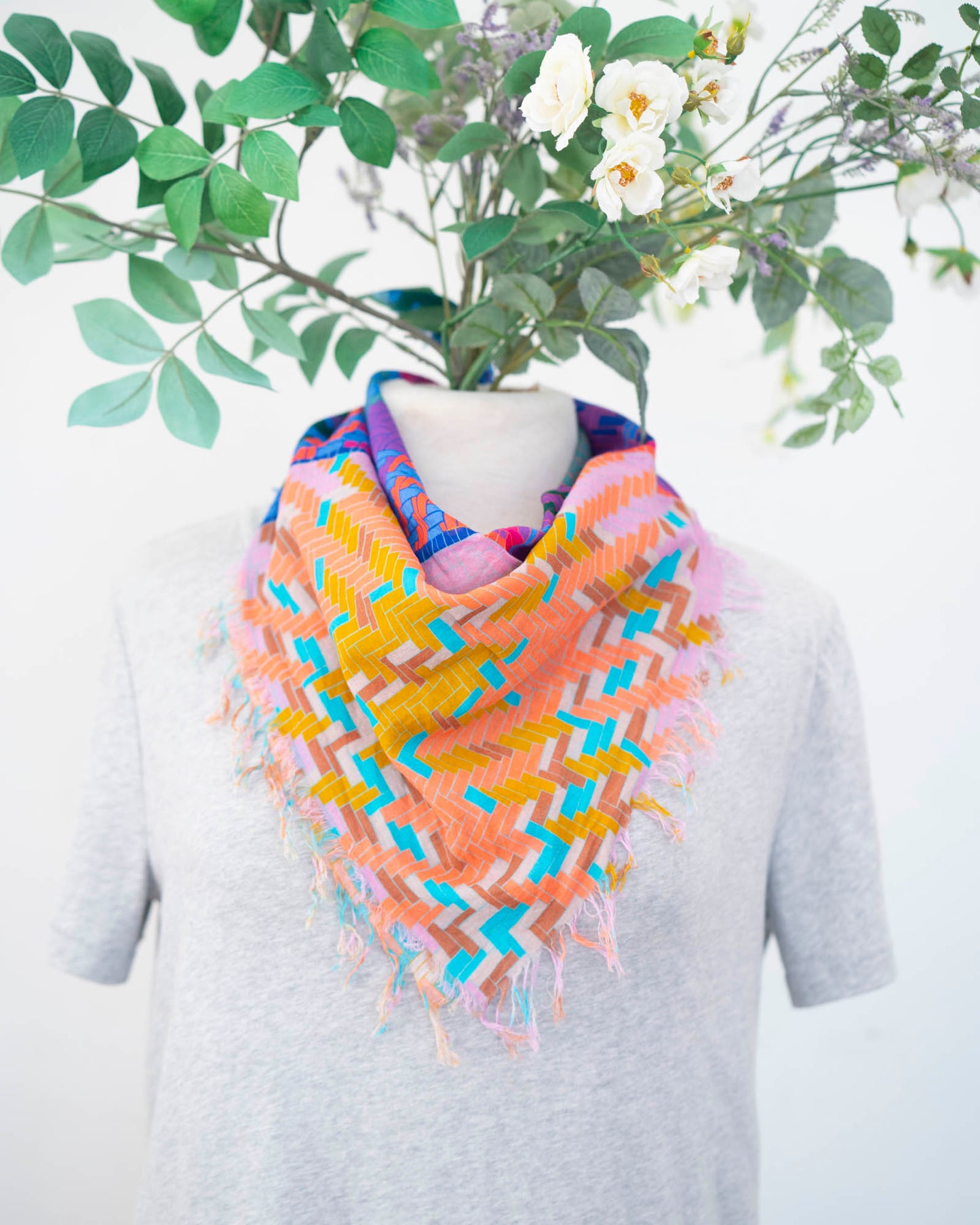 Summer Cotton Scarf - Tartan & Tweed