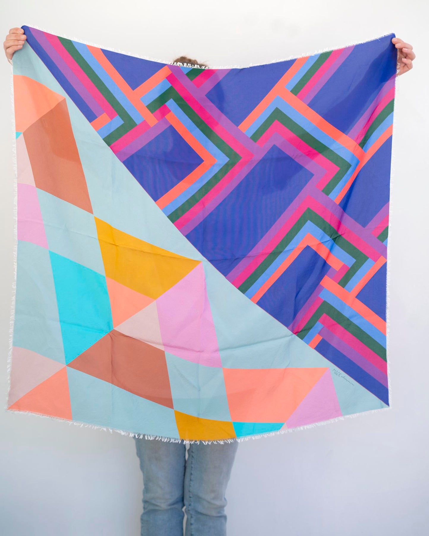 Summer in the Desert Silk Wild Rag Scarf - Diamonds