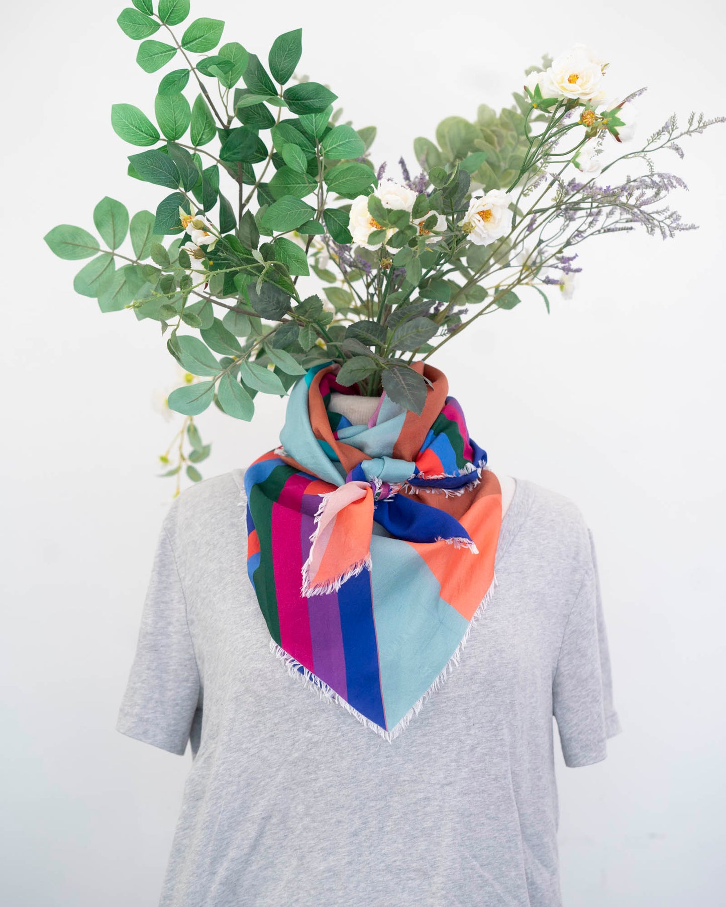 Summer in the Desert Silk Wild Rag Scarf - Diamonds