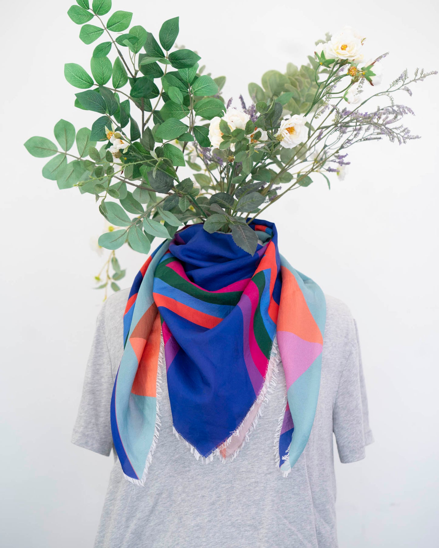 Summer in the Desert Silk Wild Rag Scarf - Diamonds