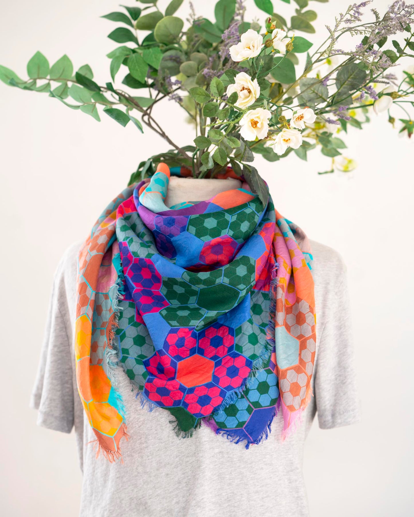 Summer in the Desert Silk Wild Rag Scarf - EPP