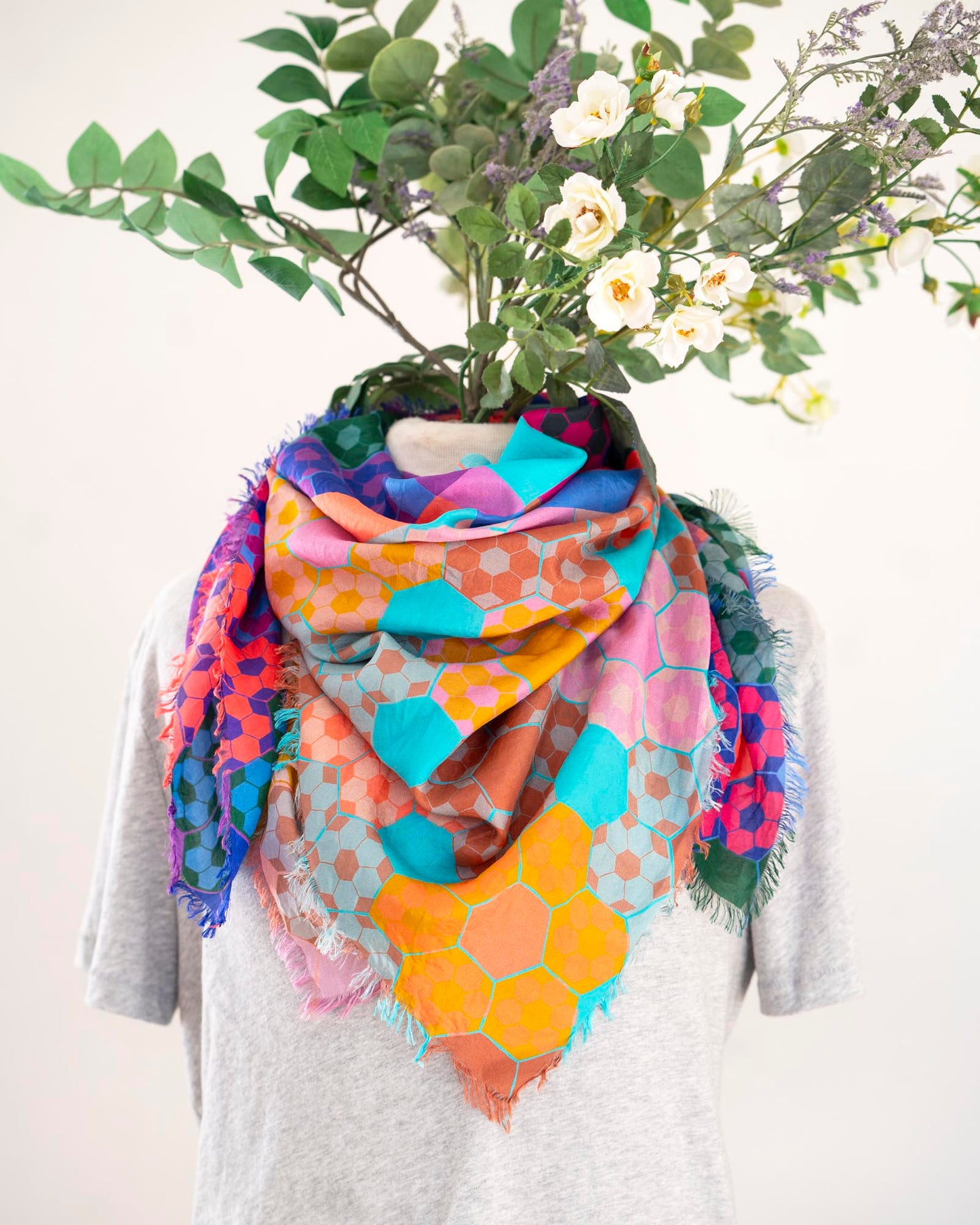 Summer in the Desert Silk Wild Rag Scarf - EPP