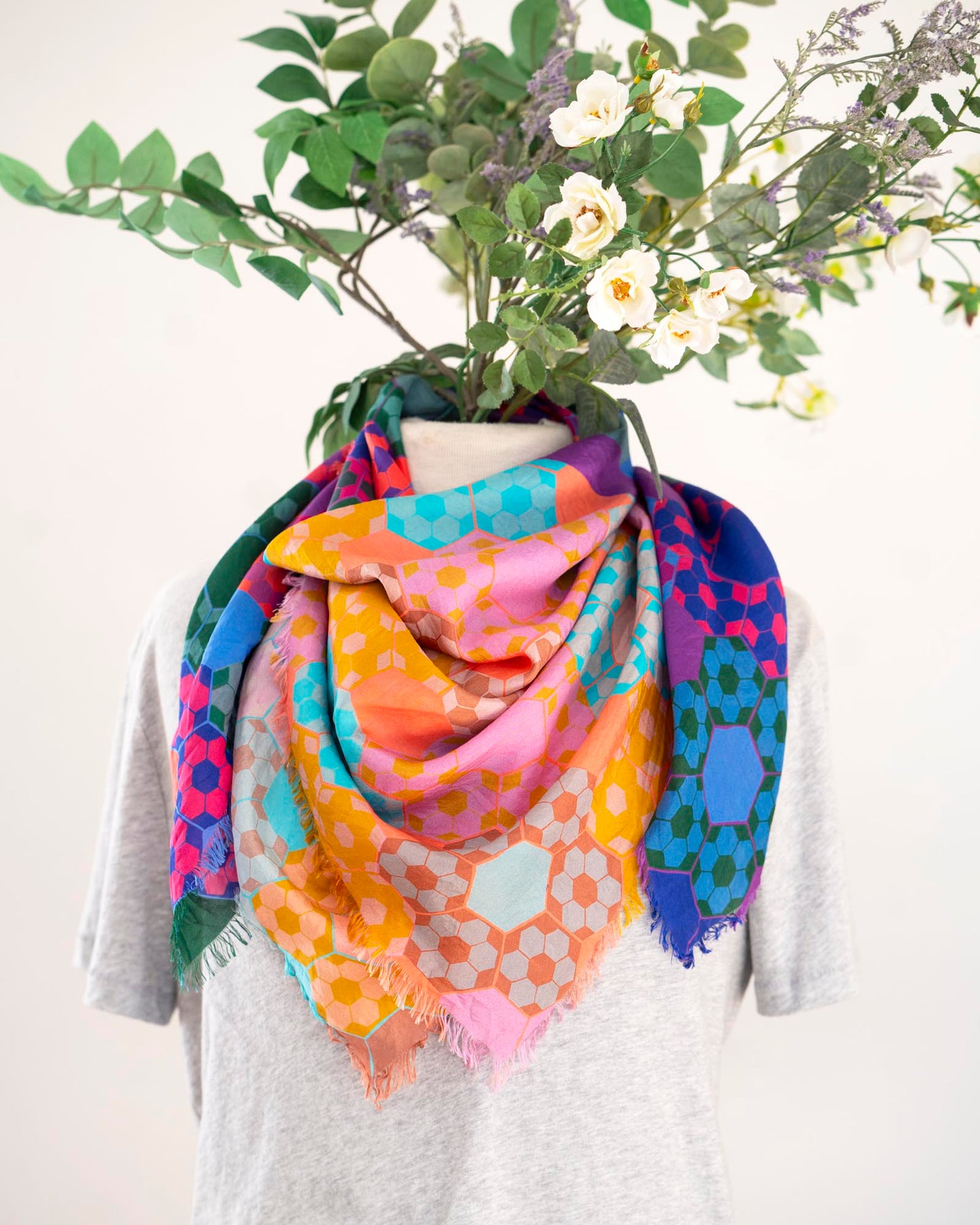 Summer in the Desert Silk Wild Rag Scarf - EPP