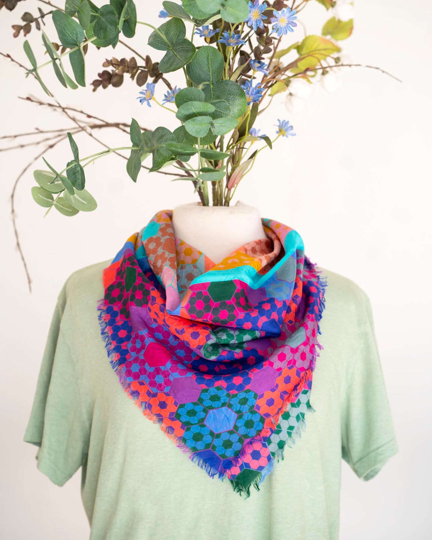 Summer in the Desert Silk Bandana Scarf - EPP